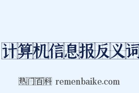 计算机信息报反义词是什么意思的图片